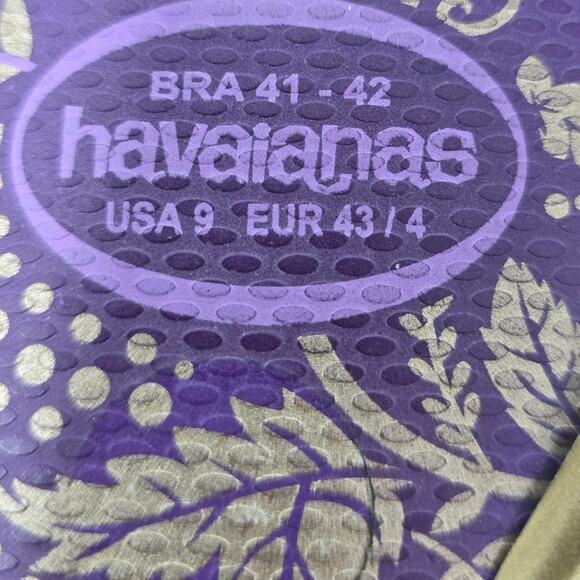 Havaianas Purple Gray Women's Flip Flops US 9 - Picture 7 of 7